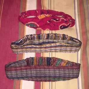3 cotton headbands